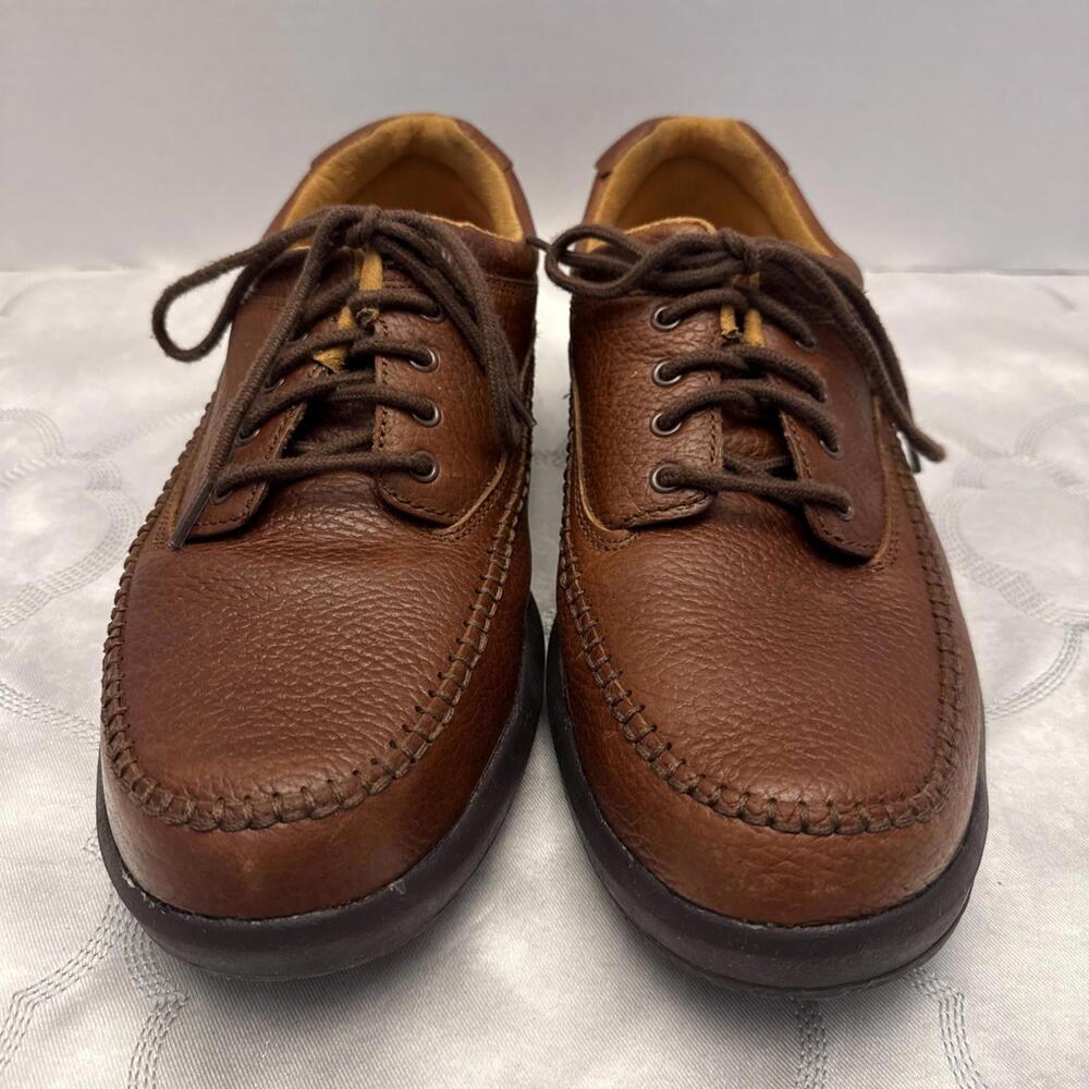 Dr Comfort Men's Dress Shoe Size 13 M Stallion Chestnut Color Leather Lace Up